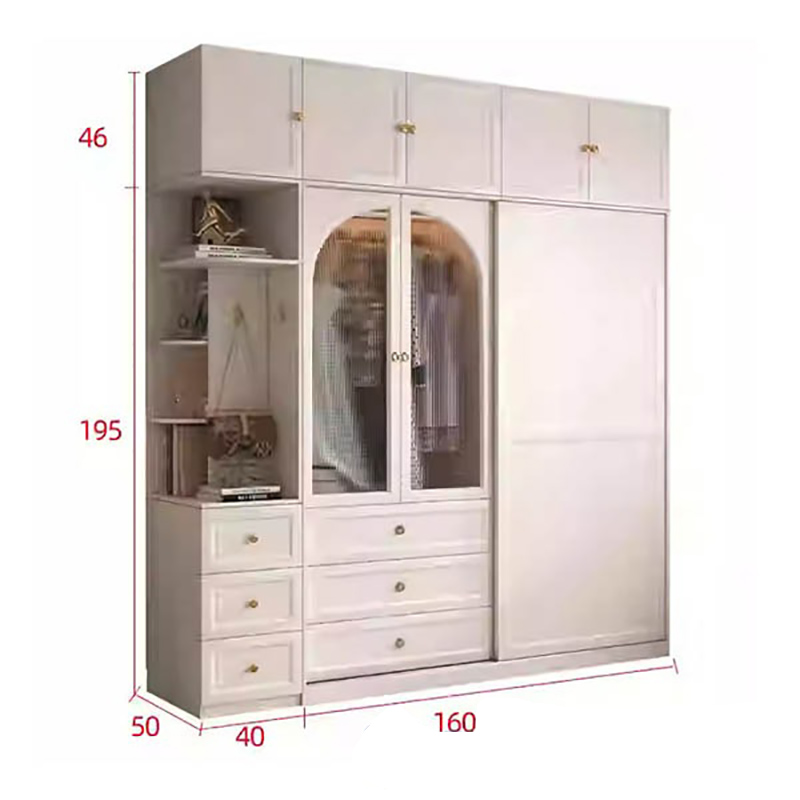  Tủ quần áo gỗ tiện ích thiết kế kịch trần TQ672