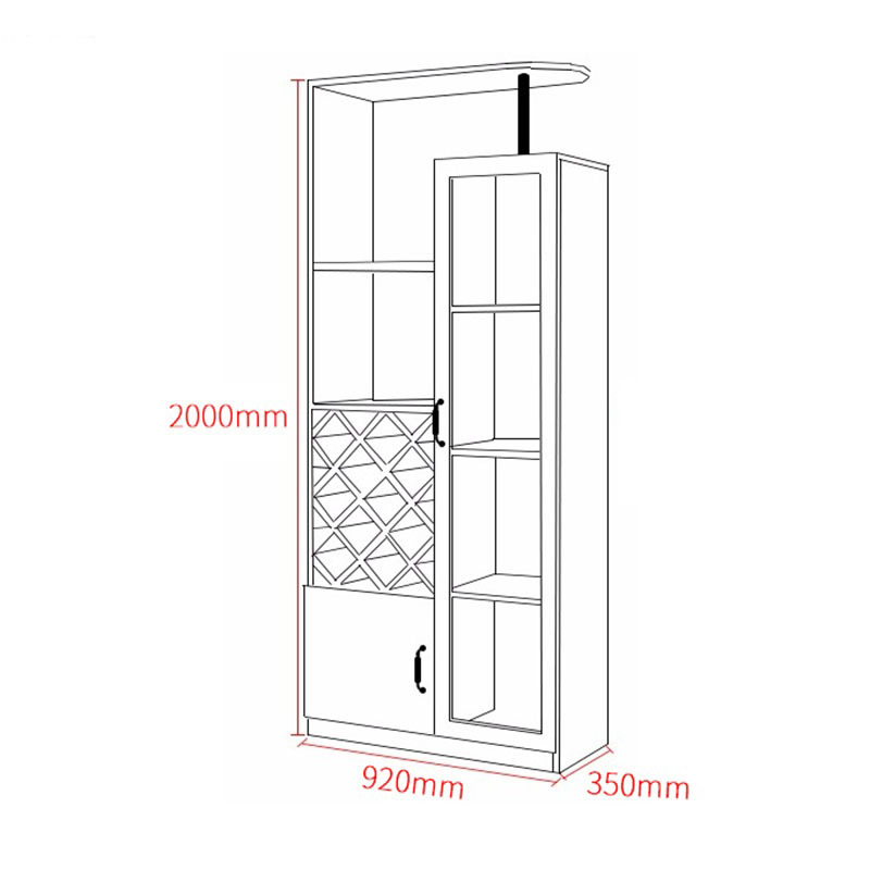 Tủ rượu gia đình gỗ công nghiệp thiết kế nhỏ gọn TR673