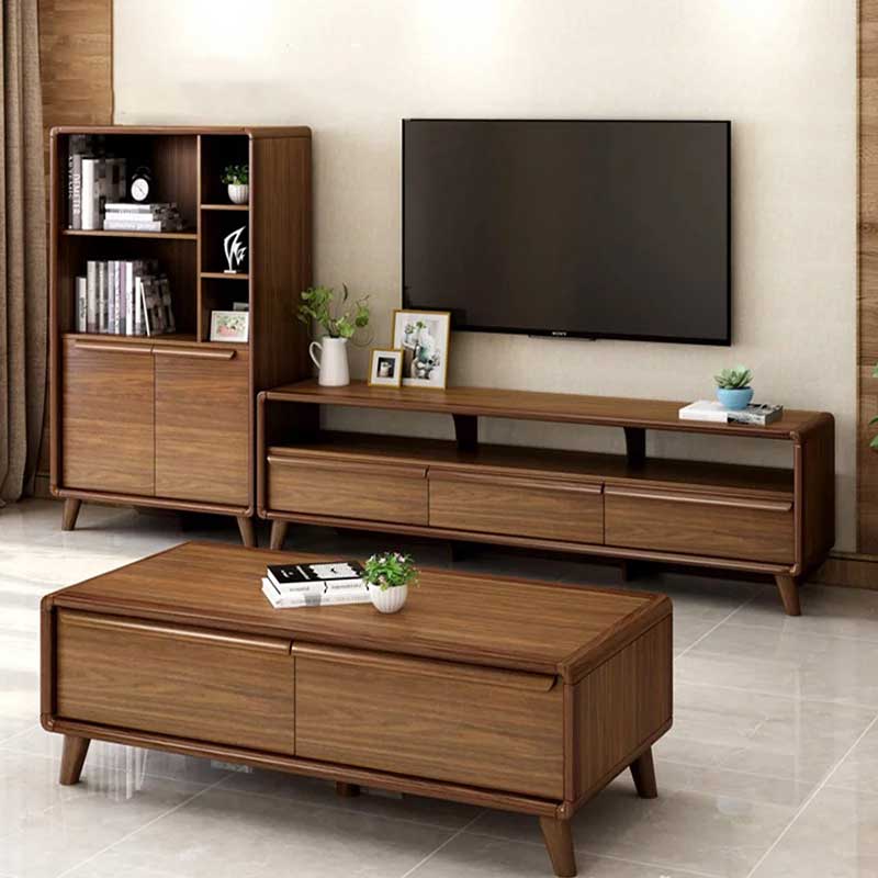 Tủ để đồ phòng khách gỗ tự nhiên kích thước 81,7cm TT332
