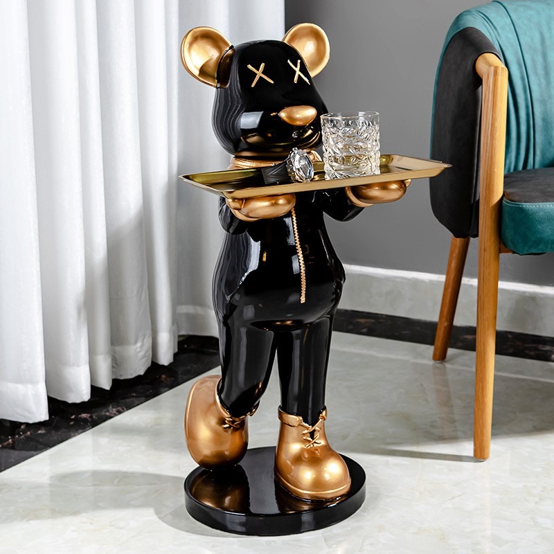 Tượng gấu BEARBRICK bồi bàn nhập khẩu TU035