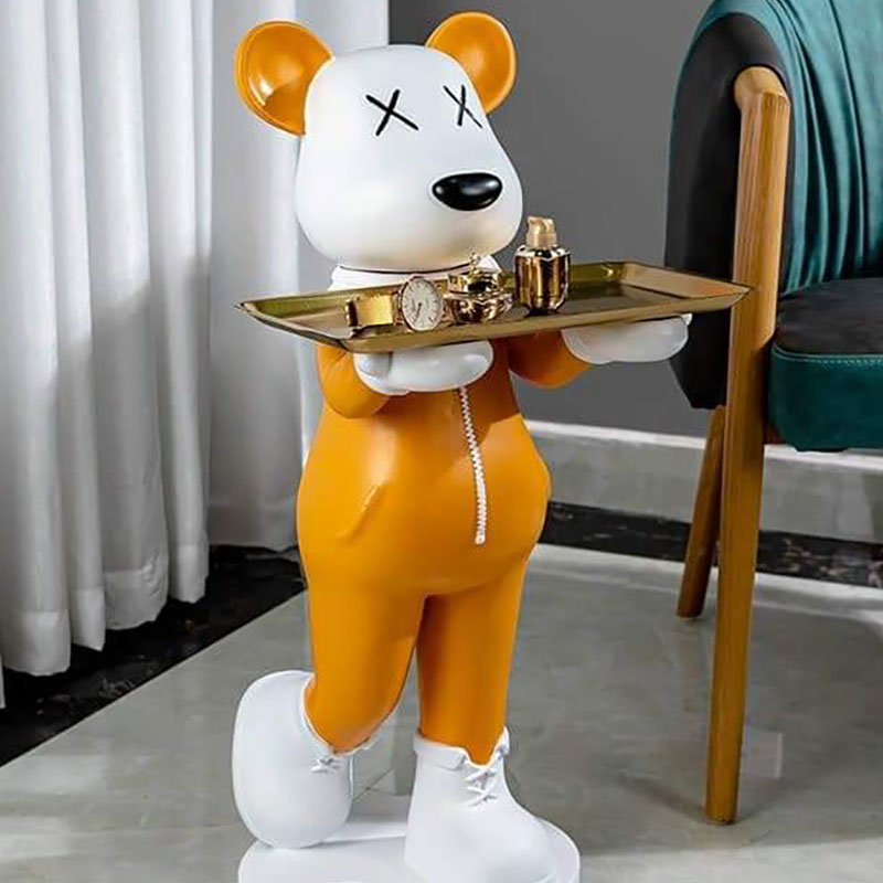 Tượng gấu BEARBRICK bồi bàn nhập khẩu TU035