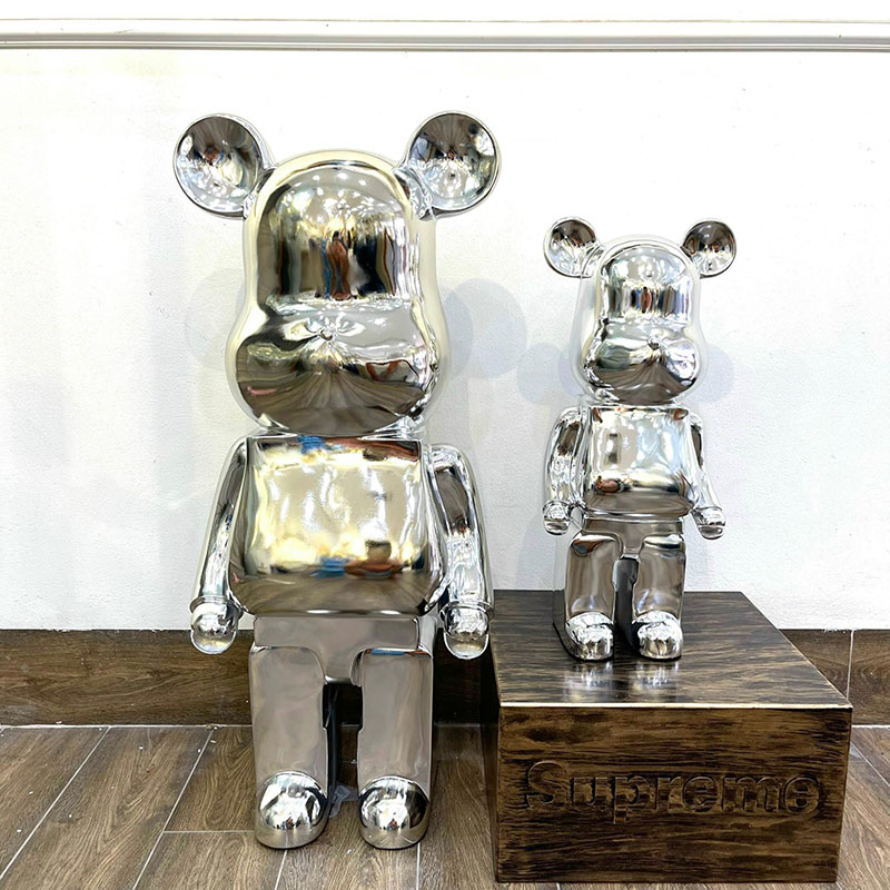 Tượng gấu mô hình trưng bày Bearbrick Bling TU038