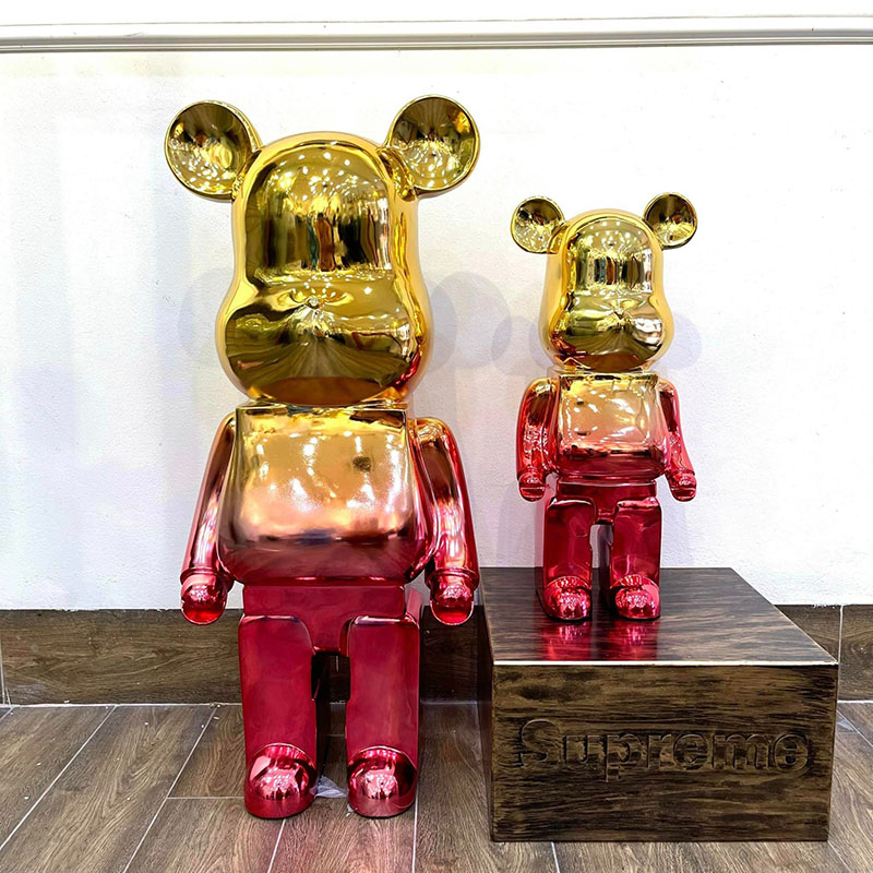 Tượng gấu mô hình trưng bày Bearbrick Bling TU038