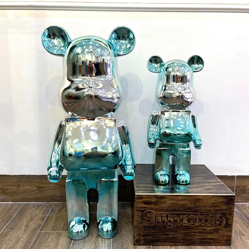 Tượng gấu mô hình trưng bày Bearbrick Bling TU038