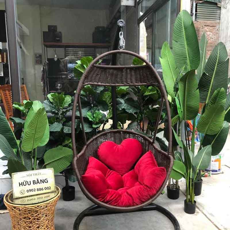 Xích đu đơn nôi đan dây tròn giá ữu đãi XD956