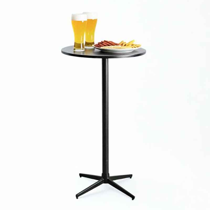 Bàn bar tròn D60cm mặt bàn gỗ cao su GB703