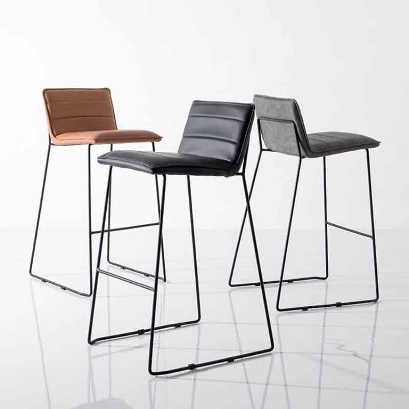 Ghế quầy bar chân sắt thiết kế hiện đại và tinh tế GB611