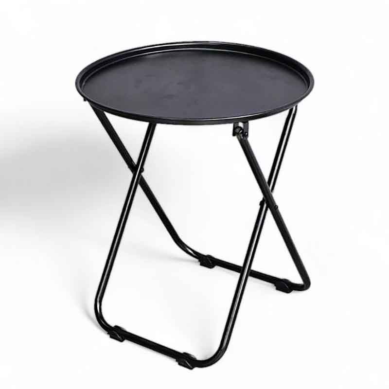 Bàn trà chanh gấp gọn mặt tròn bằng sắt sơn tĩnh điện GC570
