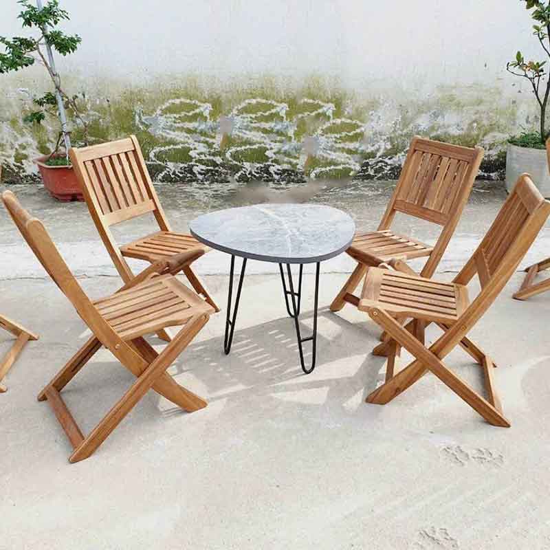 Bộ bàn ghế cafe quán cóc vỉa hè gấp gọn giá rẻ GC821
