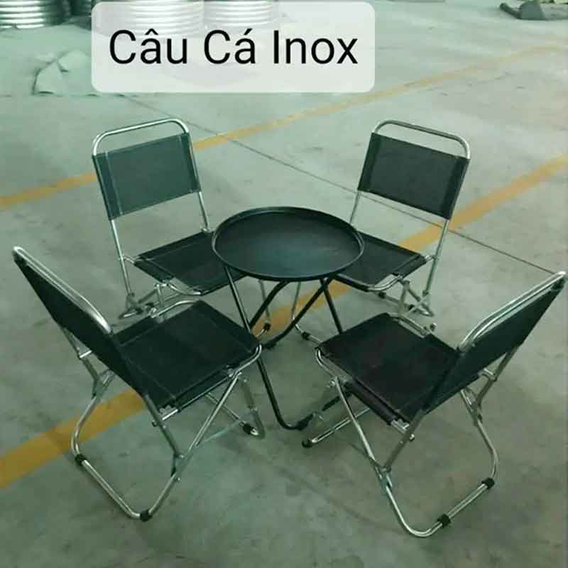 Bộ bàn ghế xếp gọn Mini câu cá, dã ngoại, camping GC853