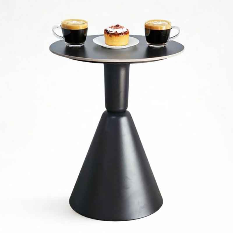 Bàn cafe tròn D60cm mặt đá chân sắt GC503