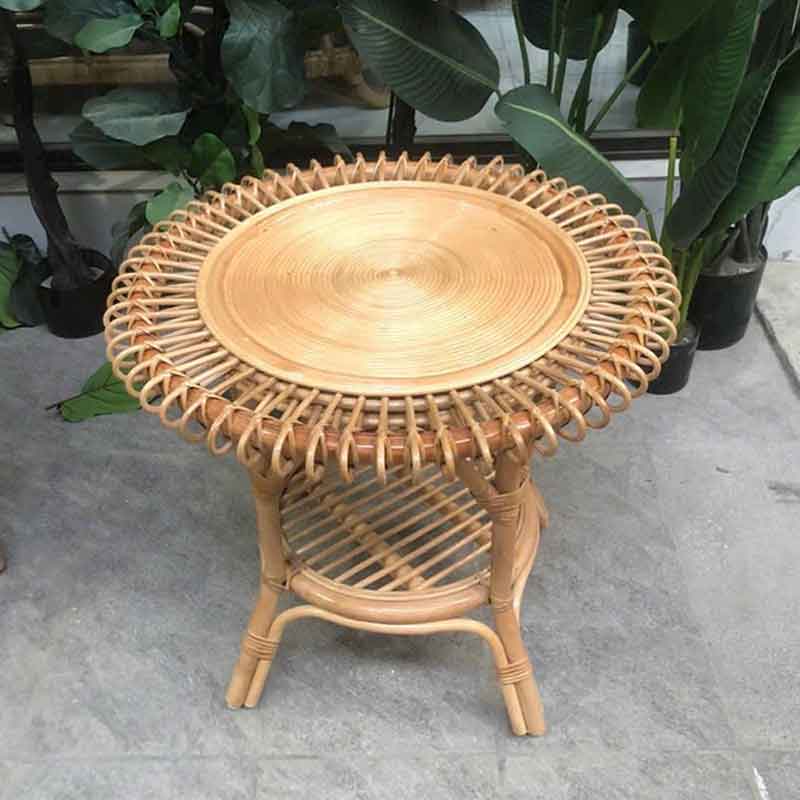 Bàn mây tự nhiên decor trang trí nội thất đẹp BM517