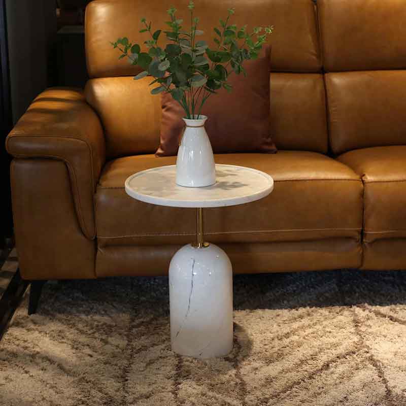 Bàn Side Table trang trí đá tự nhiên nguyên khối BC282