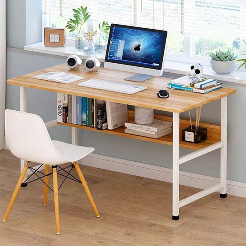 Bàn học khung sắt kèm ghế Eames giá rẻ BH662