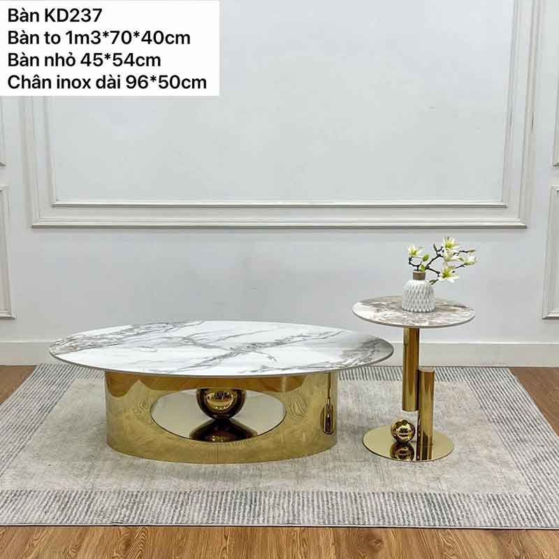 Bàn trà đôi tăng tối đa sự tiện nghi và vẻ đẹp của bộ ghế sofa BT653