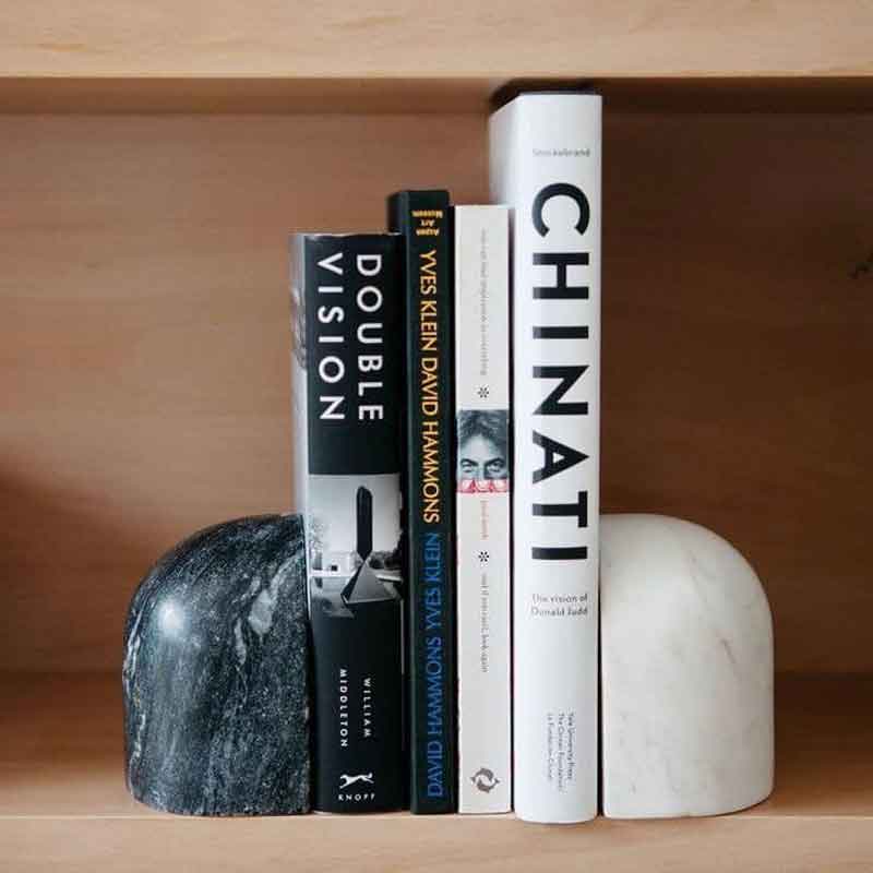 Chặn sách bằng đá tự nhiên nguyên khối đẹp vân đá độc đáo CS090