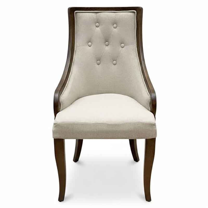 Ghế Amber nhà hàng cafe gỗ Sồi nệm bọc vải GA127