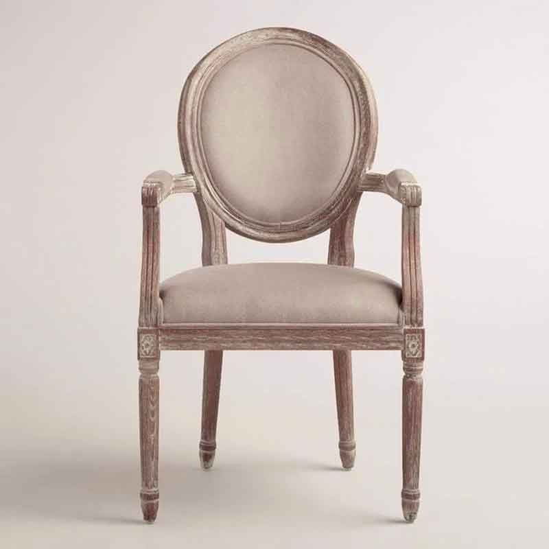 Ghế Louis XV có tay gỗ sồi cao cấp sang trọng GA868