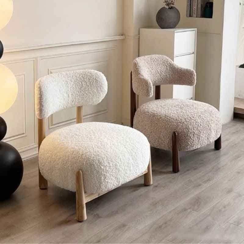 Ghế sofa thư giãn gỗ tần bì vải lông cừu cao cấp GG271