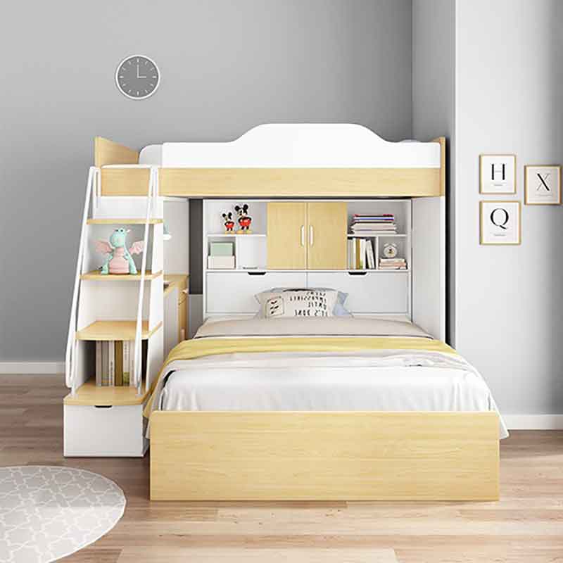 Giường tầng gỗ công nghiệp MDF đẹp cho chung cư GN414