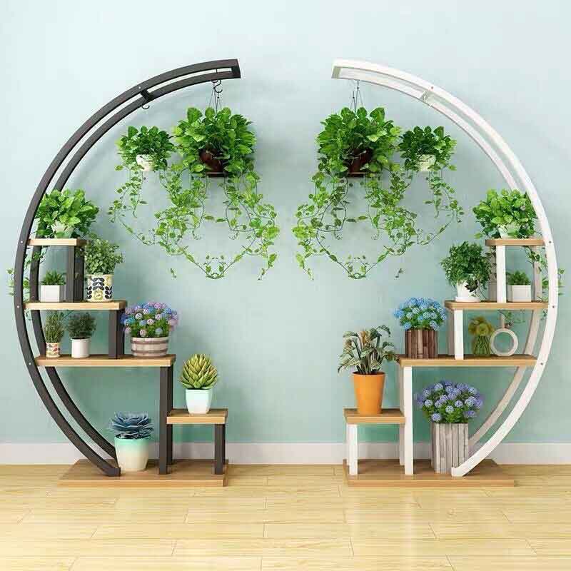 Kệ sắt trang trí Decor hình tròn 2 vế TR268