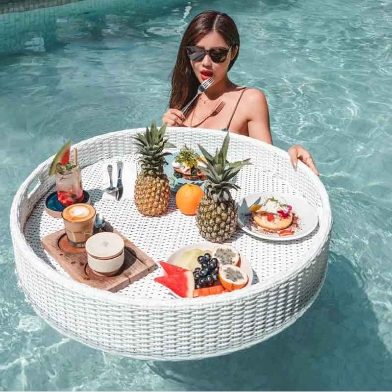 Khay thức ăn nổi phục vụ bữa sáng Floating Breakfast KN284