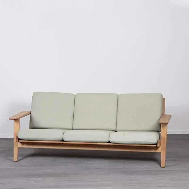 Ghế sofa gỗ Plank băng ba, ba chỗ ngồi SF890