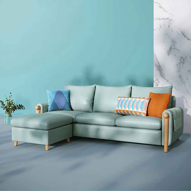 Sofa bọc da cao cấp phong cách Bắc Âu SF646