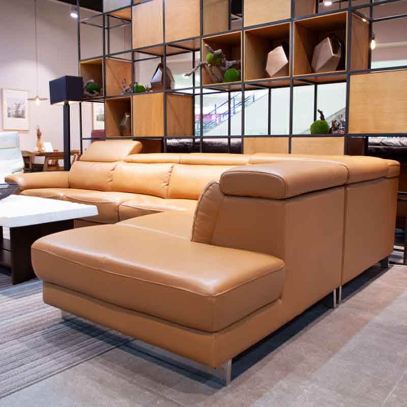 Sofa góc da cao cấp 5 chỗ ngồi cực êm SF659