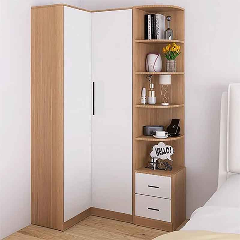 Tủ áo góc chữ L kèm kệ tiện dụng TQ674