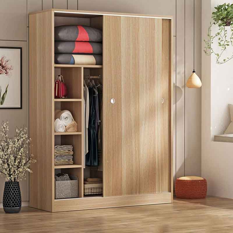 Tủ quần áo cánh lùa gỗ công nghiệp tiết kiệm không gian TQ671