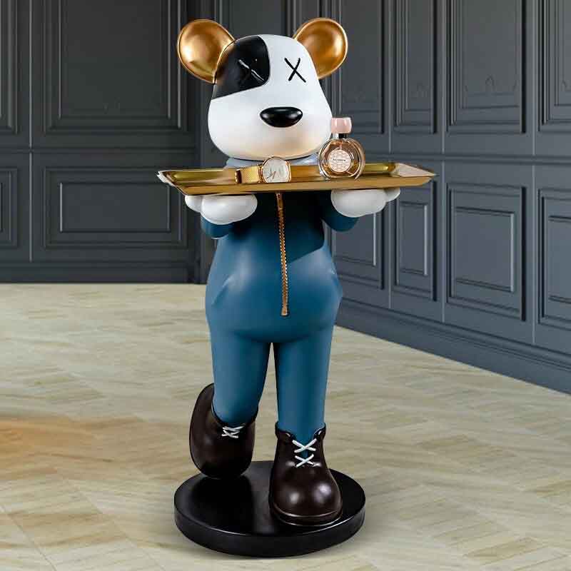 Tượng gấu BEARBRICK bồi bàn nhập khẩu TU035