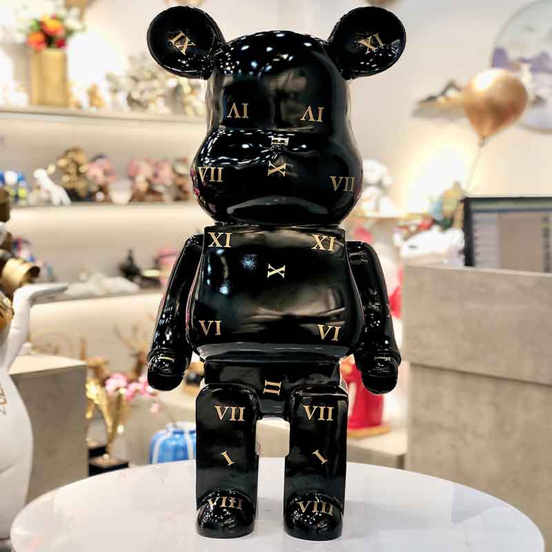 Tượng mô hình trang trí gấu BEARBRICK LV TU020